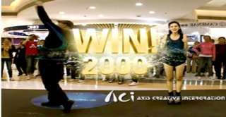 跟隨Angelababy幻影舞步，跳起“AR超時空水舞”